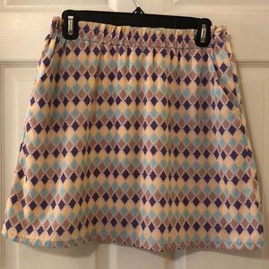 Colorful A-Line Skirt - Sz S